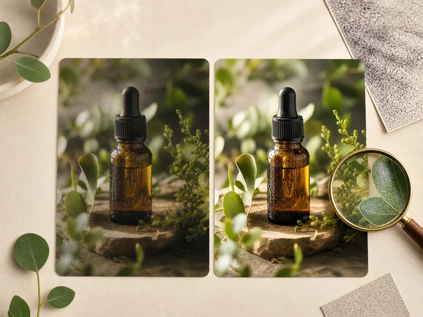 Try image enhancer to sharpen a dull botanical product photo and restore clean detail.