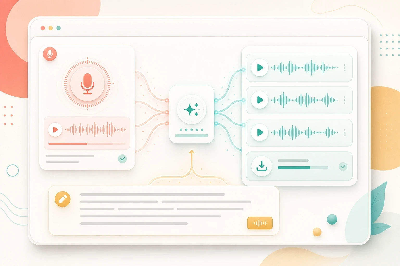 Try AI voice cloning after cleaning a voice sample with background noise remover.