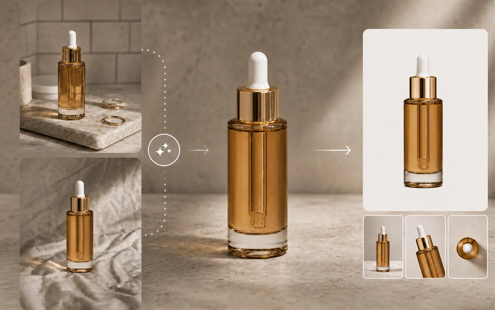 Product photo cleanup workflow recipe preview