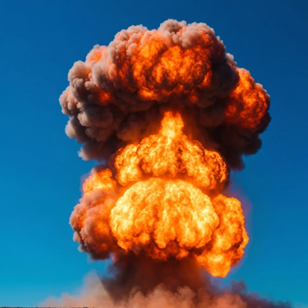 Large cinematic explosion