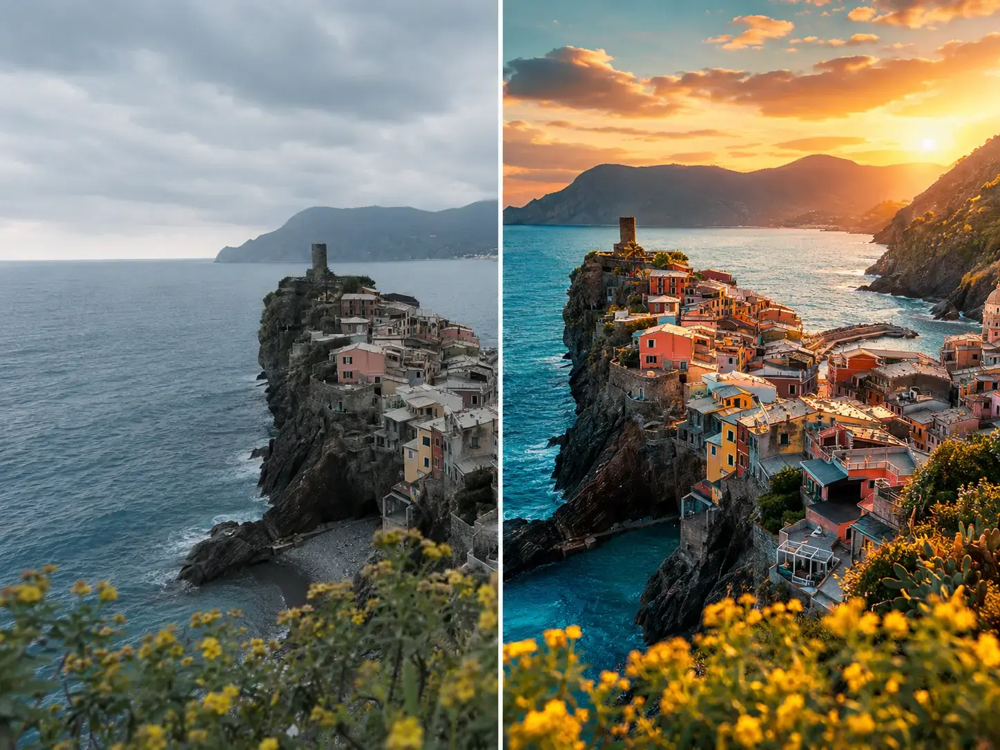 Launch photo editor to clean lighting and layout issues after image upscaling.