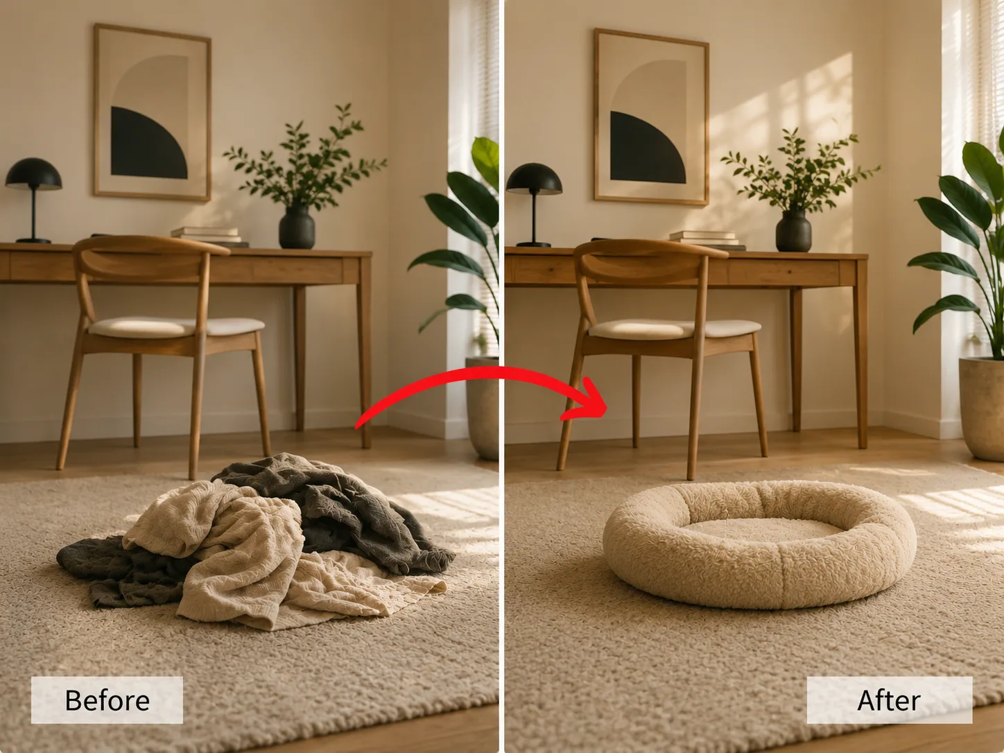 Use inpainting to redraw local areas after style transfer.