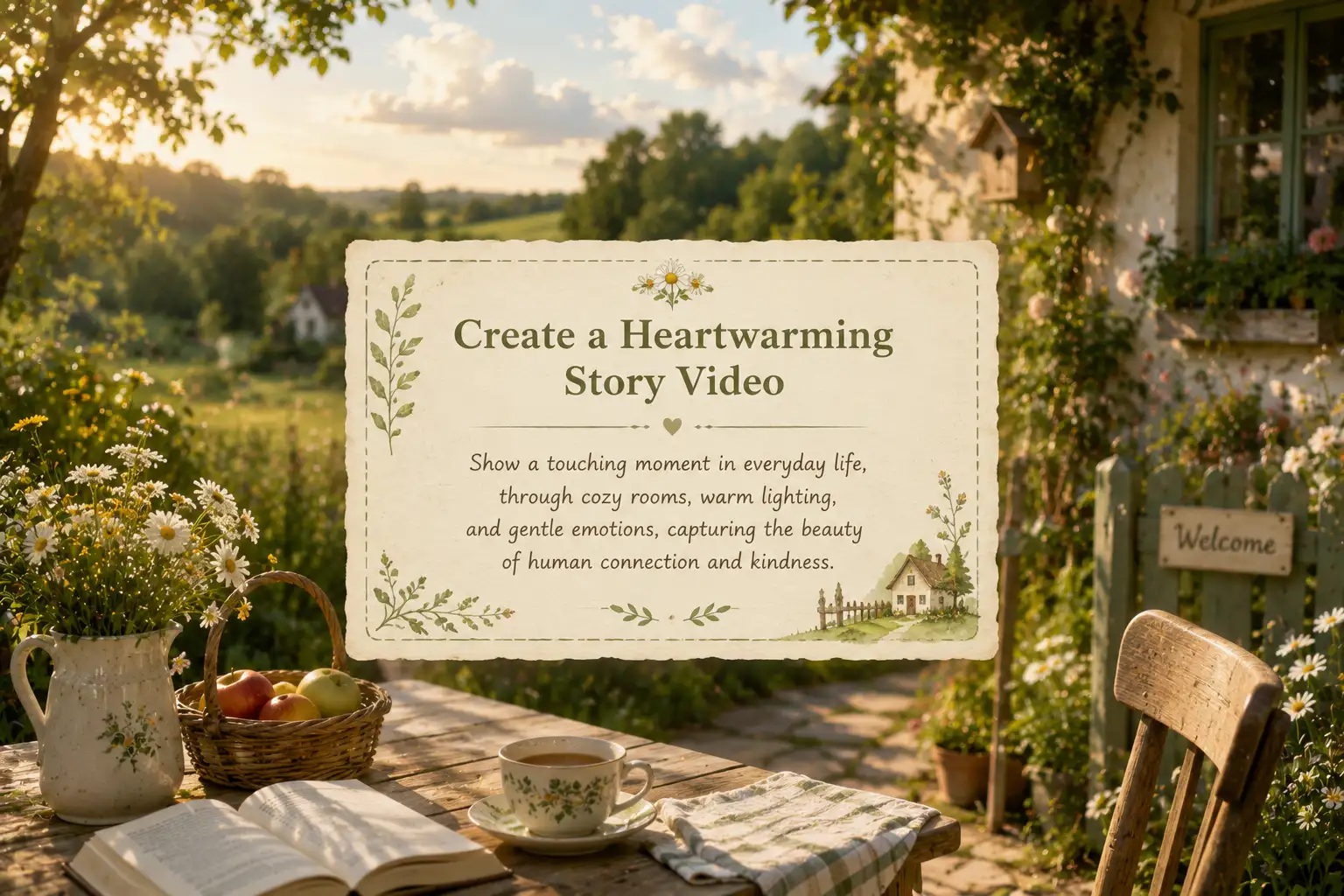 Text to video feature generating campaign motion clips from a launch prompt.