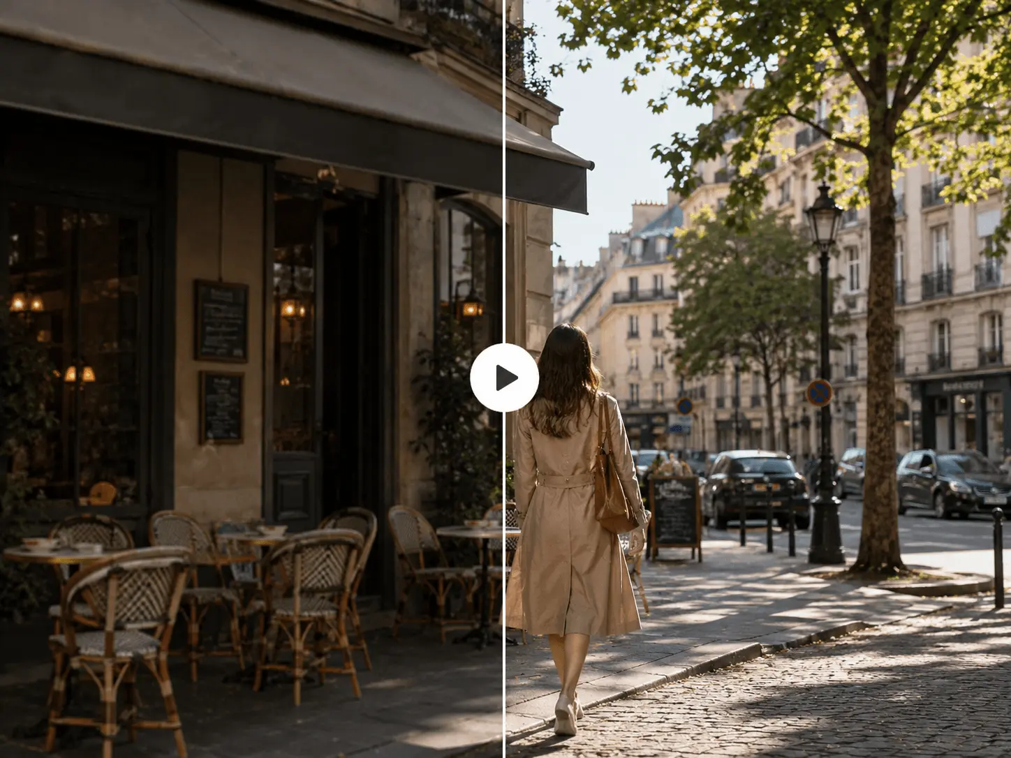 AI video enhancer preview for soft clip repair and HD export.
